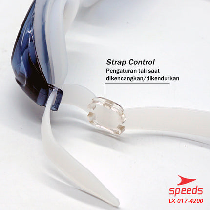 SPEEDS Kacamata Renang Swiming Remaja & Dewasa Clear Bening Berwarna Anti Embun UV Googles 017-4200