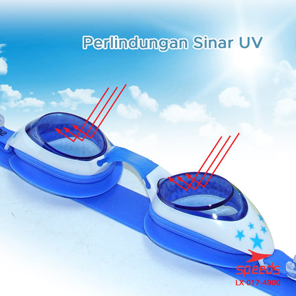 SPEEDS Kacamata renang anak Dewasa Remaja ANTI FOG & UV PROTECTION 017-4900