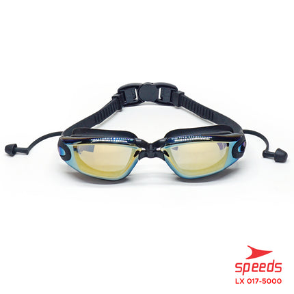 SPEEDS Kacamata Renang Dewasa Mirrored Anti Fog anti UV + Earplug LX 017-5000