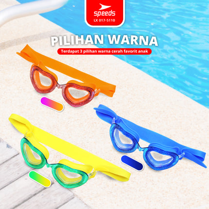 SPEEDS Kacamata Renang Anak Kids Swimming Goggles Anti Fog UV Protection Perlengkapan Berenang 017-5110