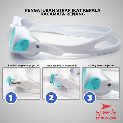 SPEEDS Kacamata renang anak Dewasa Remaja ANTI FOG & UV PROTECTION 017-5200