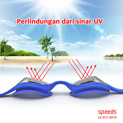 SPEEDS Kacamata renang anak Dewasa Remaja ANTI FOG & UV PROTECTION 017-5910
