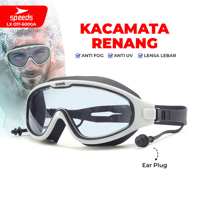 SPEEDS Kacamata renang anak Dewasa Remaja ANTI FOG & UV PROTECTION 017-6000A