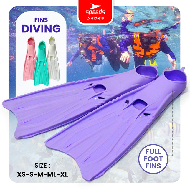 SPEEDS Kaki Katak Diving Fins Perlengkapan Snorkeling Laut Menyelam Kaki Kodok 017-615