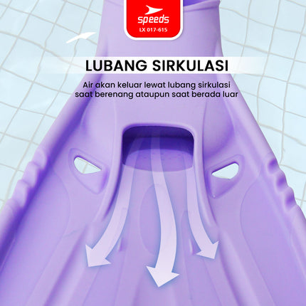 SPEEDS Kaki Katak Diving Fins Perlengkapan Snorkeling Laut Menyelam Kaki Kodok 017-615