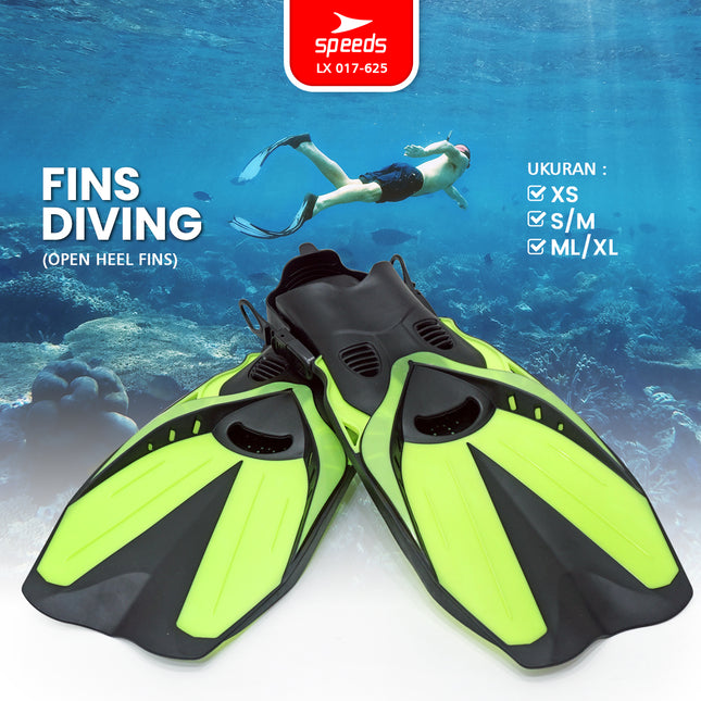 SPEEDS Fin Kaki Katak Diving Fins Snorkeling Equipment Peralatan Menyelam 017-625