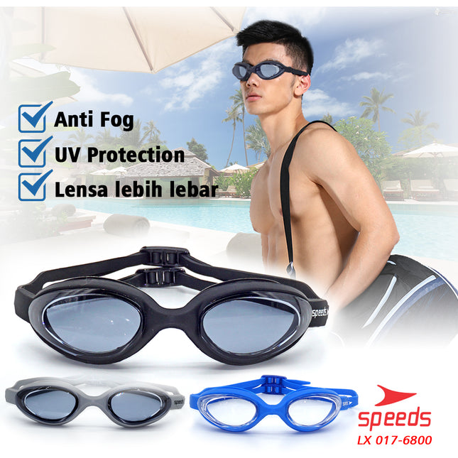 SPEEDS Kacamata renang anak Dewasa Remaja ANTI FOG & UV PROTECTION 017-6800