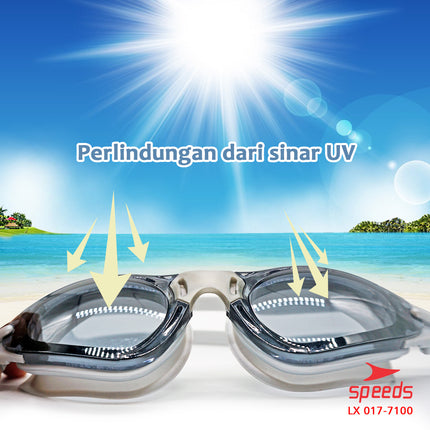 SPEEDS Kacamata Renang Dewesa Swimming Goggles Anti Fog & UV Shield 017-7100
