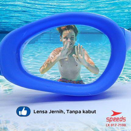 SPEEDS Kacamata Renang Dewesa Swimming Goggles Anti Fog & UV Shield 017-7100
