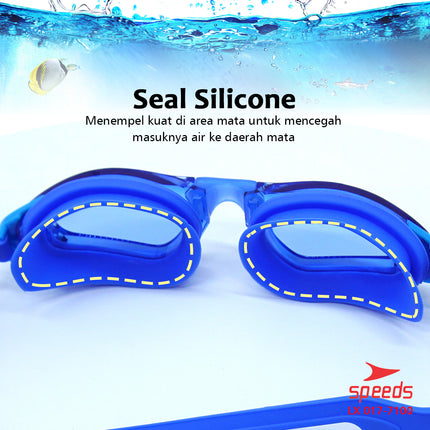 SPEEDS Kacamata Renang Dewesa Swimming Goggles Anti Fog & UV Shield 017-7100