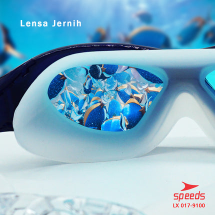 SPEEDS Kacamata Renang Dewasa  Swimming Goggles Antifog &UV Shield 017-9100