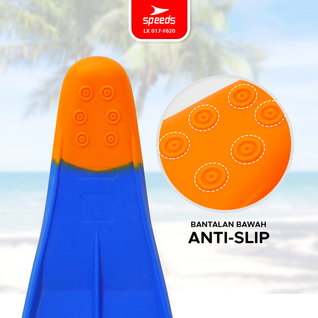 SPEEDS Kaki Katak Kaki Selam Kaki Kodok Diving Fins Fin Alat Snorkeling Perlengkapan Menyelam Original 017-F620