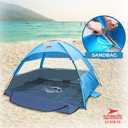 SPEEDS Tenda Camping Gunung Mendaki terbuka otomatis untuk 3-4 Orang Tenda Piknik 018-10