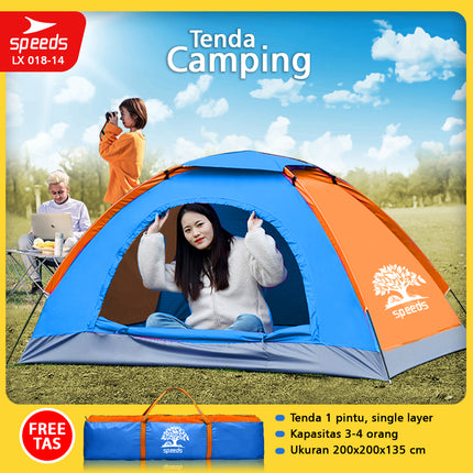 SPEEDS Tenda Camping Muat 4-5 Orang 018-14