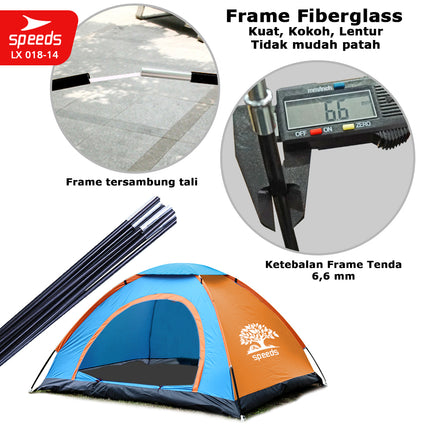 SPEEDS Tenda Camping Muat 4-5 Orang 018-14