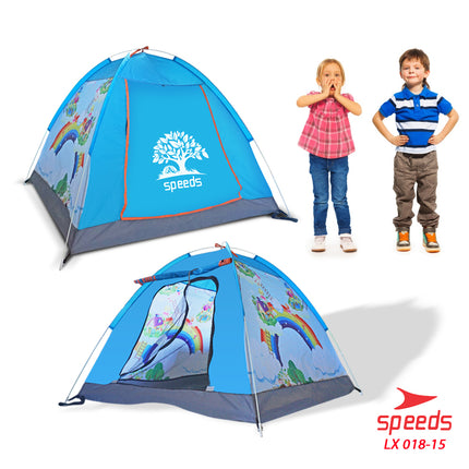 SPEEDS Tenda Anak Karakter Kartun Camping Outdoor Otomatis Anti Air LX 018-15