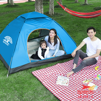 SPEEDS Tenda Camping Buka Otomatis Tenda Lipat portable Kapasitas 4 Orang Impor 018-2