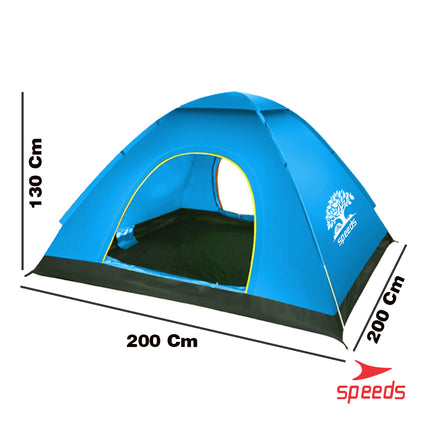 SPEEDS Tenda Camping Buka Otomatis Tenda Lipat portable Kapasitas 4 Orang Impor 018-2