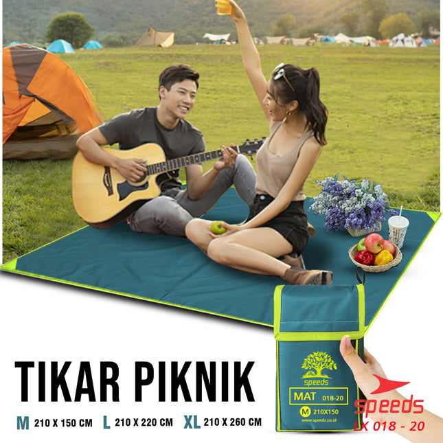 SPEEDS Tikar Lipat Untuk Tamasya Ukuran M L XL 18-20