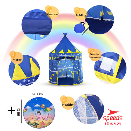 SPEEDS Tenda Anak Bermain Model Castle Kids Camping Indoor Outdoor Anak 018-23