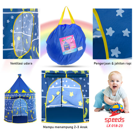 SPEEDS Tenda Anak Bermain Model Castle Kids Camping Indoor Outdoor Anak 018-23