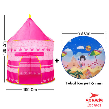 SPEEDS Tenda Anak Bermain Model Castle Kids Camping Indoor Outdoor Anak 018-23
