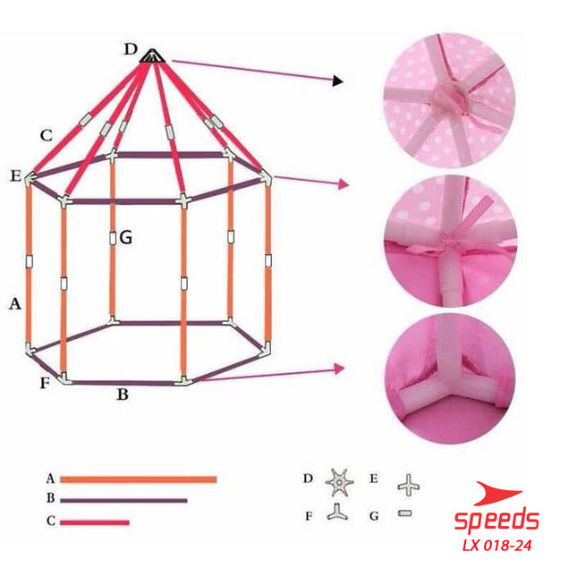 SPEEDS Tenda Anak Istana Princess 018-24