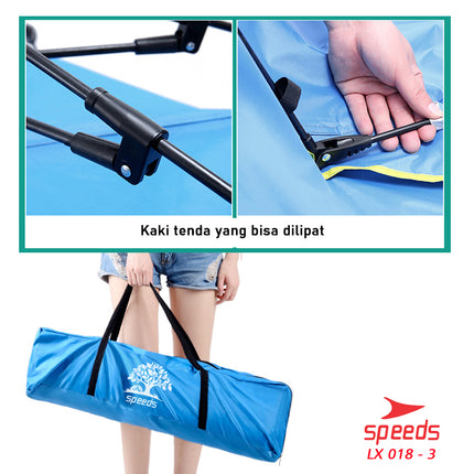 SPEEDS Tenda Camping Tenda Kemah Speeds 2 Orang Lipat Portable Tipe Pyramid Import Original 018-3