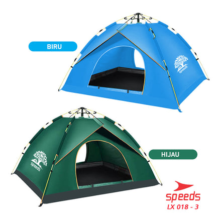 SPEEDS Tenda Camping Tenda Kemah Speeds 2 Orang Lipat Portable Tipe Pyramid Import Original 018-3