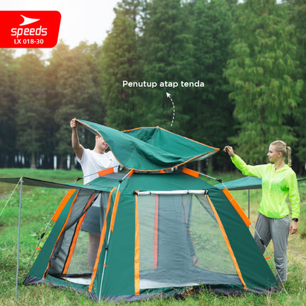 SPEEDS Tenda Camping Lipat Untuk 4-5 Orang Tenda Gunung Dome Manual Portable Anti Air 018-30