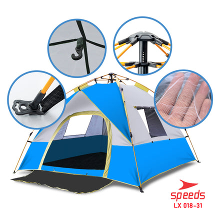 SPEEDS Tenda Camping Lipat Untuk 1-2 Orang Tenda Gunung Tenda Manual Portable Anti Air 018-31