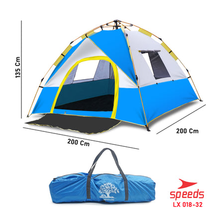 SPEEDS Tenda Camping Lipat Untuk 3-4 Orang Tenda Gunung Tenda Manual Portable Waterproof 018-32