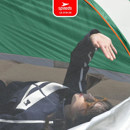 SPEEDS Tenda Camping Mendaki 3in1 Kanopi Anti Panas Tent Kemah 3-4 Orang Portabel Outdoor 018-34