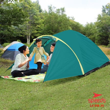 SPEEDS Tenda Camping Lipat Untuk 2-4 Orang Tenda Gunung Dome Manual Portable Anti Air 018-35