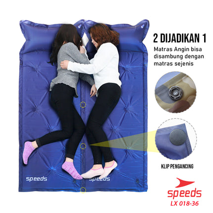 SPEEDS Matras Angin Kasur Angin Kasur Tidur Angin Sleeping Pad Portable Outdoor Waterproof 018-36