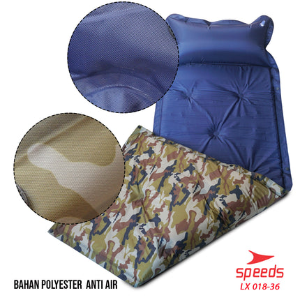 SPEEDS Matras Angin Kasur Angin Kasur Tidur Angin Sleeping Pad Portable Outdoor Waterproof 018-36