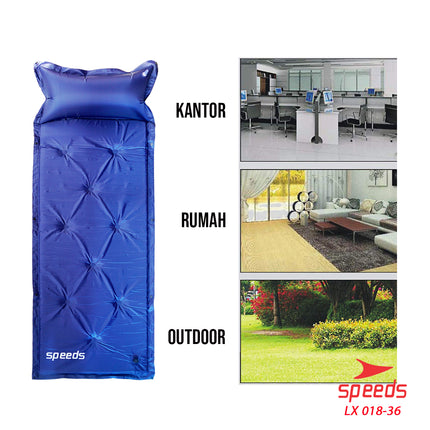 SPEEDS Matras Angin Kasur Angin Kasur Tidur Angin Sleeping Pad Portable Outdoor Waterproof 018-36
