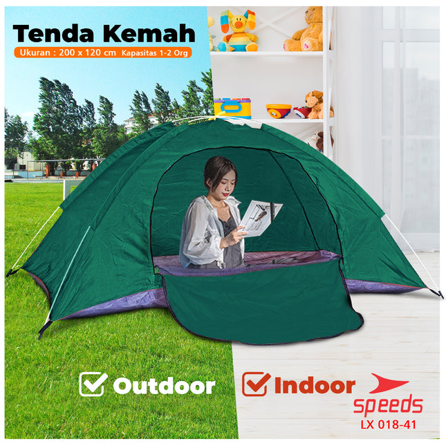 SPEEDS Tenda Camping Otomatis Kapasitas 1-2 Orang 018-41