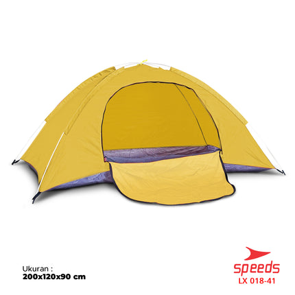 SPEEDS Tenda Camping Otomatis Kapasitas 1-2 Orang Tenda Gunung Indoor dan Outdoor 018-41