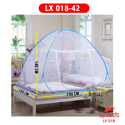 SPEEDS Kelambu Lipat Kelambu Bayi Dewasa Kelambu Tidur Anti Nyamuk Ukuran 1,8x2M 018-42