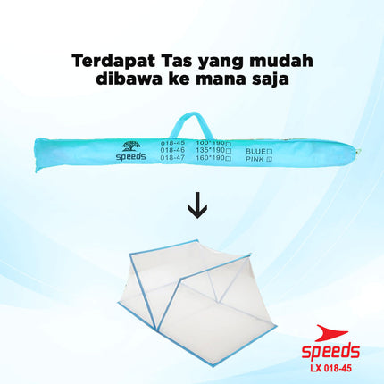 SPEEDS Kelambu Bayi Lipat Kelambu Kotak Kelambu Tidur Anti Nyamuk Kelambu Tempat Tidur Portable 018-45