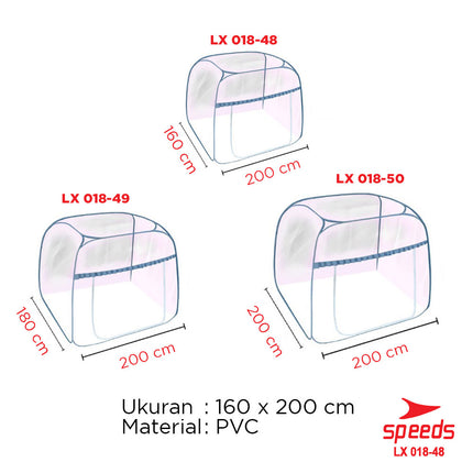 SPEEDS Kelambu Bayi Lipat Kelambu Kotak Kelambu Tidur Anti Nyamuk Kelambu Tempat Tidur Portable 018-48