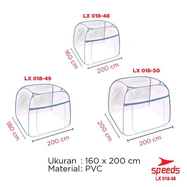 SPEEDS Kelambu Kotak Bayi Lipat M L XL 018-48