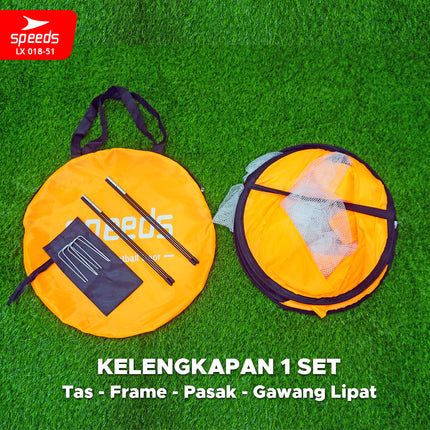 SPEEDS Gawang Jaring Lipat  Portable Goal Latihan Sepak Bola Gol Portabel Soccer Football Indoor Outdoor 018-51