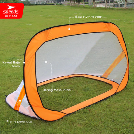 SPEEDS Gawang Jaring Lipat  Portable Goal Latihan Sepak Bola Gol Portabel Soccer Football Indoor Outdoor 018-51