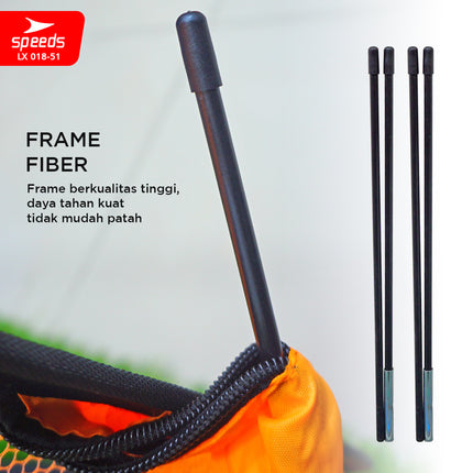 SPEEDS Gawang Jaring Lipat  Portable Goal Latihan Sepak Bola Gol Portabel Soccer Football Indoor Outdoor 018-51