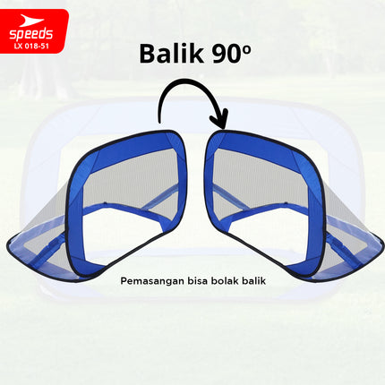 SPEEDS Gawang Jaring Lipat  Portable Goal Latihan Sepak Bola Gol Portabel Soccer Football Indoor Outdoor 018-51