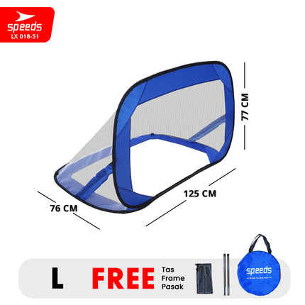 SPEEDS Gawang Jaring Lipat  Portable Goal Latihan Sepak Bola Gol Portabel Soccer Football Indoor Outdoor 018-51