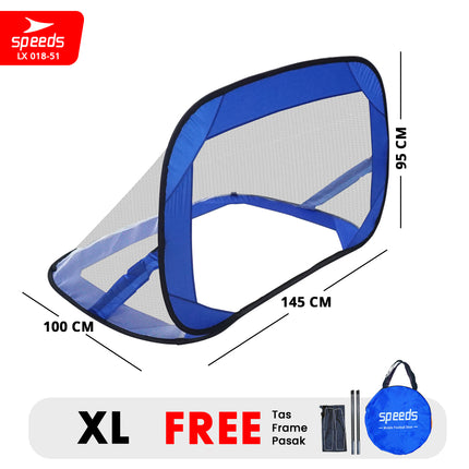 SPEEDS Gawang Jaring Lipat  Portable Goal Latihan Sepak Bola Gol Portabel Soccer Football Indoor Outdoor 018-51