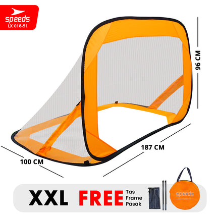 SPEEDS Gawang Jaring Lipat  Portable Goal Latihan Sepak Bola Gol Portabel Soccer Football Indoor Outdoor 018-51
